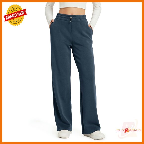Soft Modal Wide Leg Pants High Waist Adjustable Cord Pockets Casual Lounge